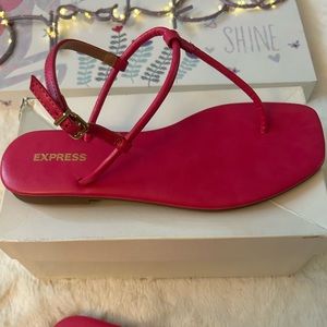 Express Hot Pink sandals 💗
